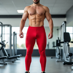 Pantalons de compression pour hommes Collants de sport Pantalons de fitness pour entraînement athlétique Leggings de compression non transparents - Product Image 2