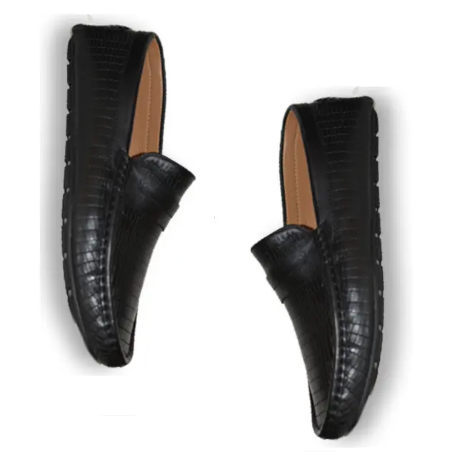 Hot Design Stylish And Durable Black Color Shoes For Men Made With Leather Material Available In Low Price