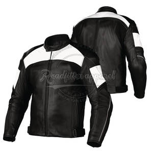 Chaqueta de cuero para motocicleta Soporte trasero Motocicleta Auto Racing Wear Hombres Cantidad Cuerpo personalizado OEM Chaqueta de moto - Product Image 3