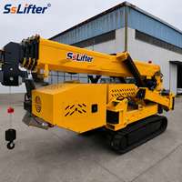 Mini-grue araignée de 16 tonnes, hauteur de levage de 23 m, pour l'installation de vitres et de machines, avec moteur diesel AC