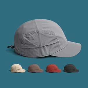Gorra de béisbol de secado rápido con protector solar japonés fino de verano para exteriores, gorra de béisbol corta de Color sólido con tablero ligero - Product Image 5