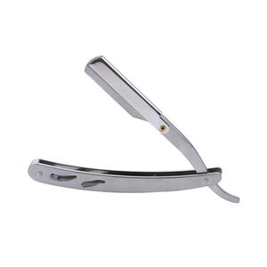 SWISHER INTERNATIONAL Navaja de Afeitar Recta Desechable de un Solo Filo, Ligera, con Mango de Acero Inoxidable, Duradera y con Características de Seguridad para Barberos - Product Image 4