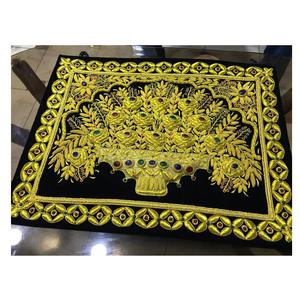 Alfombra de hilo de diseño moderno con piedras semipreciosas para decoración de eventos de Villa de hotel, producto de venta de exportación de proveedores indios - Product Image 3