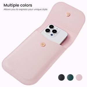 Pochette pour <span class=keywords><strong>smartphone</strong></span> Mini sacs à bandoulière en cuir véritable pour femmes Sacs pour téléphone portable pour femmes - Product Image 2