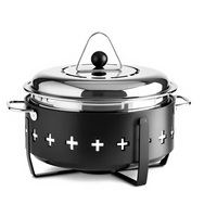 Meilleure qualité en acier inoxydable chauffe-plats capacité 3L/5L facile à nettoyer carburant chauffe-plats Buffet fêtes Restaurants usage domestique