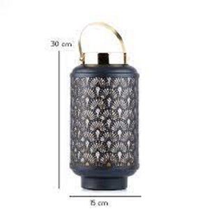 Linterna de vela de jardín de hierro de Metal chapado en oro antiguo con mango de alta calidad estilo Retro para decoración colgante de Pascua - Product Image 1