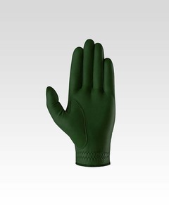 Guantes de golf lisos de la mejor calidad Guantes de golf de cuero suave de piel de oveja de alta calidad para hombres Color verde oscuro - Product Image 2