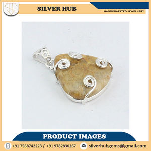 Le plus chaud 925 Sterling Silver Coral Gemstone Prong Setting Pendentif Bijoux À Vendre En Gros Prix OEM OEM Fournisseur - Product Image 4