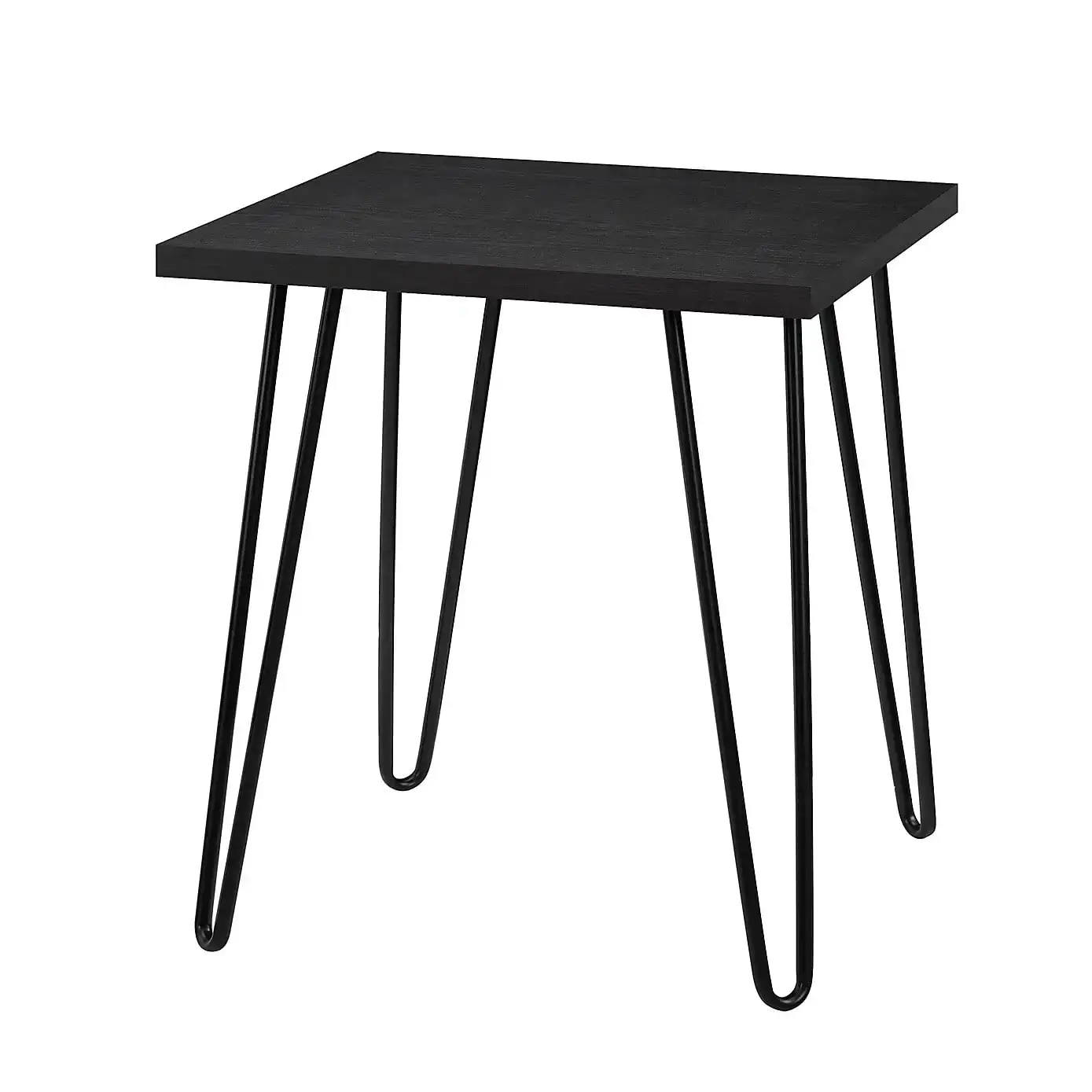 Oturma odası kahve sehpası Metal benzersiz ekran zarif siyah kaplamalı yan masa Logo desen toptan sıçan mobilya masa