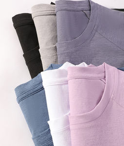 T-shirt à manches courtes pour homme, décontracté, uni, en maille respirante à séchage rapide, 180g, anti-boulochage, coupe ample, 100% polyester - Product Image 2