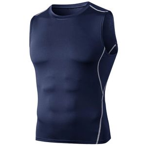 Nueva colección sin mangas Hombre ropa de compresión deporte Top hombre Activewear gimnasio Fitness camiseta - Product Image 3