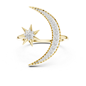 Anillo de Oro Rosa de 14K con Diamante Cultivado en Laboratorio para Mujer |   Anillo para Boda |   Diamante Cultivado Nuevo - Product Image 6