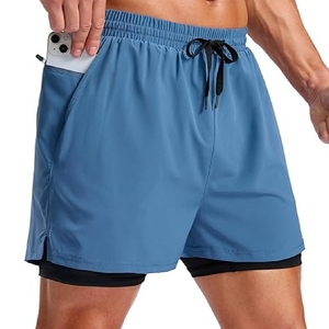 Pantalones cortos deportivos para hombre hechos a medida 100% poliéster patrón sólido transpirable y de secado rápido con estilo informal con múltiples bolsillos - Product Image 3