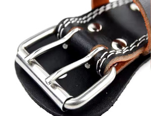 เข็มขัดยกน้ำหนักหนังวัว2025แบบกำหนดเองเข็มขัดออกกำลังกายในยิมเข็มขัดพยุงหลังเอวเข็มขัดยกน้ำหนักหนังวัว - Product Image 6