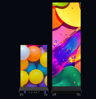 MILEC Haute Qualité Pliable LED Affichage Affiche Intérieur/Extérieur Au Détail GOB Shopping Floor Stand P2.5 P1.86 P1.53 P1.25