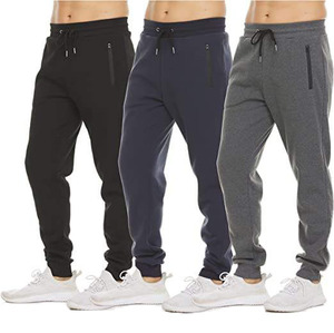 Pantalones de chándal de forro polar para hombre con logotipo personalizado, pantalones de chándal deportivos ajustados de algodón y poliéster para exteriores, pantalones de chándal para hombre - Product Image 4