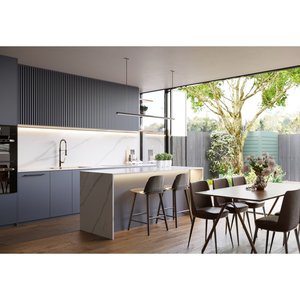 Grande dalle en quartz Arabescato Unionstone, composition cristalline, imperméable, design moderne, pour application murale - Product Image 6