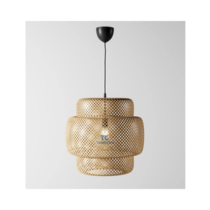 Pantalla tejida de bambú natural hecha a mano con decoración de iluminación de diseño moderno al precio más barato al por mayor - Product Image 5