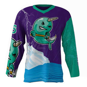 Camisetas de Hockey sobre Hielo Sublimadas Personalizadas para Adultos y Jóvenes 2025, Camiseta de Hockey sobre Hielo Sublimada de Calidad Única - Product Image 1