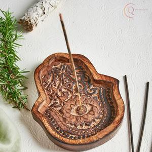 กล่องใส่ธูปไม้แบบดั้งเดิม งานฝีมือประณีต ทนทาน ใช้วัสดุธรรมชาติ สำหรับธูปแท่ง ไม่ทิ้งขี้เถ้า - Product Image 3