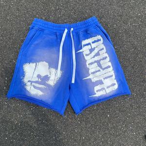 Pantalones Cortos Deportivos de Verano para Hombre, Personalizados, de Alta Calidad, con Estampado Acid Wash, Holgados, Transpirables, con Cordón Ajustable, 100% Algodón, de Secado Rápido - Product Image 2