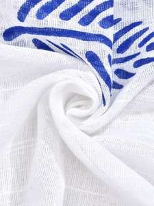 Rideau de porte en lin, rideau de fenêtre en lin fait à la main, décoration de maison de fête d'arrière-cour extérieure OEM fabriqué au Vietnam - Product Image 4