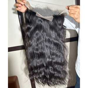 วิกผมต่อผมจริงทำจากผมจริงวิกผมแบบถักใสระดับ HD สำหรับคนอินเดีย - Product Image 1