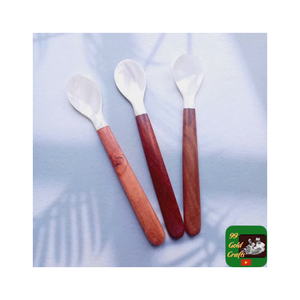 Exquise cuillère en coquillage fabriquée à partir de nacre de conque parfaite pour le service de caviar dans les restaurants gastronomiques haut de gamme - Product Image 5