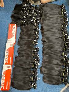 ผมเวียดนามแท้ขายส่ง 100 กรัม ผมบริสุทธิ์กัมพูชาแบบเส้นเดียวสำหรับต่อผม - Product Image 3