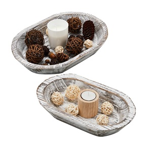 Bols à pâte en bois pour la décoration Bol à pâte en bois de style vintage pour la fabrication de bougies Bol à pâte de luxe fait à la main. - Product Image 3