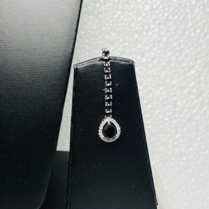 Sterling 925 Silver Necklace & <b>Earring</b> Set Natural Black Spinel Gemstone Beautiful Set Unique Design for Women for Any Occasion - Product Image 3