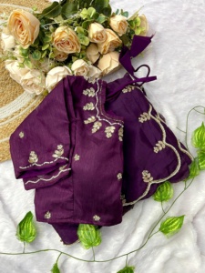 เสื้อผ้าพื้นเมืองมาใหม่เสื้อส่าหรีผ้าไหมแท้ผ้าชินันนุ่มพร้อมด้วย jhand khatli & jardosi แฟชั่นผู้หญิงต้องทำงาน - Product Image 6