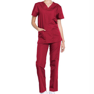Trajes médicos de hospital personalizados de moda para hombres, conjuntos de uniformes médicos de manga corta con cuello en V a la venta a un precio asequible - Product Image 4