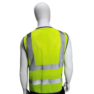 Chaleco DE SEGURIDAD reflectante de malla transpirable con múltiples bolsillos Sitio de construcción Ropa fluorescente avanzada - Product Image 5