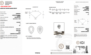 D couleur SI1, taille de clarté 1.50Ct diamant poli en forme de poire HPHT-CVD, bijoux en diamant en vrac - Product Image 5