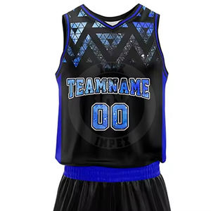 Uniforme de basket-ball professionnel matériau durable polyester fait anti-rides hommes uniformes de basket-ball - Product Image 3