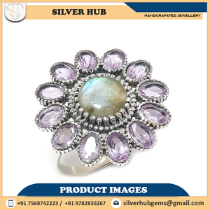 Labradorite | Kunzite พลอย925ของแข็งเงินสเตอร์ลิงแหวนเครื่องประดับขนาด10สำหรับขายในราคาที่ดีที่สุด - Product Image 6