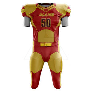 Uniforme de fútbol americano para uso en exteriores, uniforme de fútbol americano de color contrastante para equipo - Product Image 1