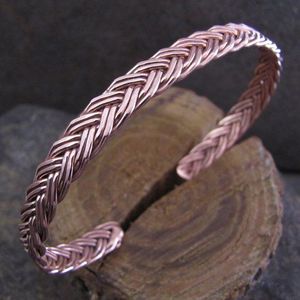 Men's Hammered Rustic <b>Copper</b> Wire Arthritis Cuff <b>Bracelet</b> Pure <b>Copper</b> Fashion <b>Bracelet</b> - Product Image 5
