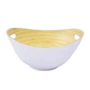 ราคาขายส่ง ชุดชามไม้ไผ่คุณภาพสูงแบบ OEM สำหรับสลัด อุปกรณ์ครัวและของตกแต่งบ้าน ผลิตในเวียดนาม - Product Image 1