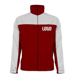 Chaqueta cortavientos a prueba de viento impermeable poliéster chaqueta al aire libre para hombres cuello alto diseño personalizado Haga su logotipo - Product Image 1