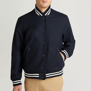 Chaquetas universitarias de buena calidad, abrigo de invierno de lana, chaqueta universitaria de cuero para hombre, chaqueta de béisbol universitaria para hombre - Product Image 2