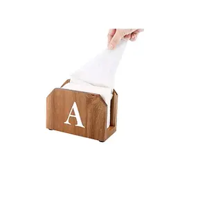 Modern Design Houten Opbergdoos Standaard Servet Houder Organizer Tissue Box Houder Met Houten Deksels