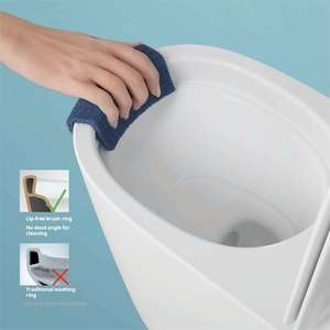 Diseño moderno Cumple con La ADA WC Ergonómico <span class=keywords><strong>Confort</strong></span> Altura Cerámica Baño Accesible Operación fácil de usar - Product Image 2