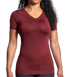 Chemise de compression personnalisée pour femmes, haut de sport à manches courtes, fourniture d'usine OEM, vente en gros de vêtements de sport de fitness pour commandes en gros - Product Image 3