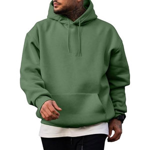 Sudadera con capucha de mezcla de algodón básico de gran oferta para ropa de invierno, cuello con logotipo personalizado, sudaderas con capucha de precio razonable de Color sólido - Product Image 1