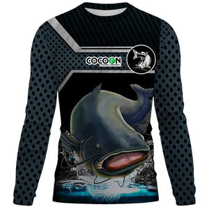 Camiseta de Natación Personalizada con Protección Solar UPF 50+ para Hombre, Manga Larga, Cuello Redondo, Secado Rápido, Protección UV, Camiseta de Senderismo con Ventilación Lateral - Product Image 1