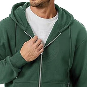Nouveaux vêtements pour hommes à la mode grande taille sweats à capuche zippés en coton style décontracté hommes sweats à capuche zippés - Product Image 4