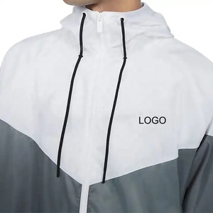 Cortavientos para correr con chaqueta ligera a prueba de viento para hombre, chaqueta para hombre con logotipo personalizado - Product Image 3
