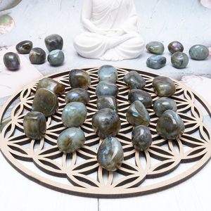 Flashy Labradorite Tumble Gemstones Bulk <b>Supply</b> for Spiritual Awakening and Consciousness Transformation <b>Other</b> Crystal Crafts - Product Image 4